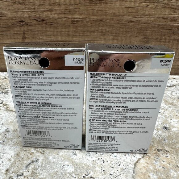 2X Physicians Formula Butter Highlighter Pearl PF10576 Murumuru Cream to Powder - Picture 2 of 11